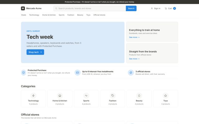 Marketplace · Discovery (Buyer) · Home