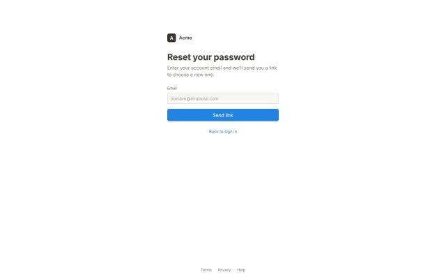 SaaS · Authentication (Auth) · Password Recovery
