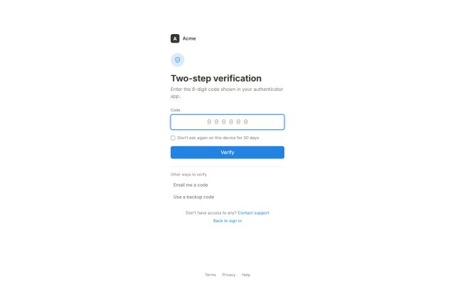 SaaS · Authentication (Auth) · 2FA