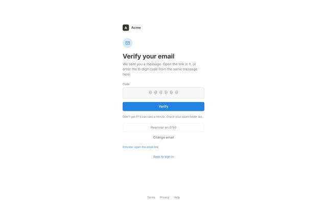 SaaS · Authentication (Auth) · Email Verification