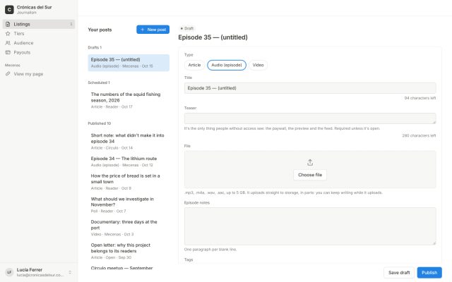 Content subscription · Creator / Publisher Portal · Content Editor (CMS)