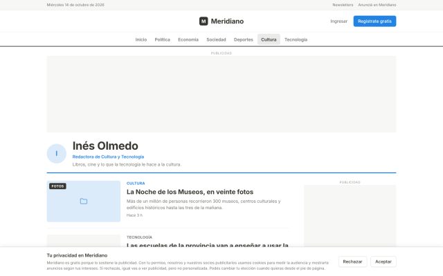 Portal de medios / Publicidad · Portada y Descubrimiento · Página de Autor