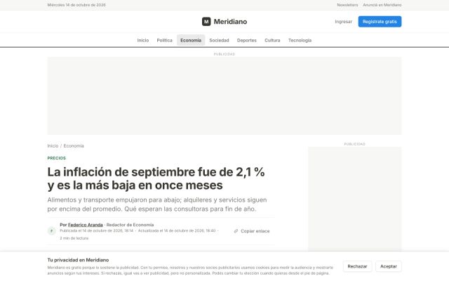 Portal de medios / Publicidad · Consumo de Contenido · Nota (Artículo)